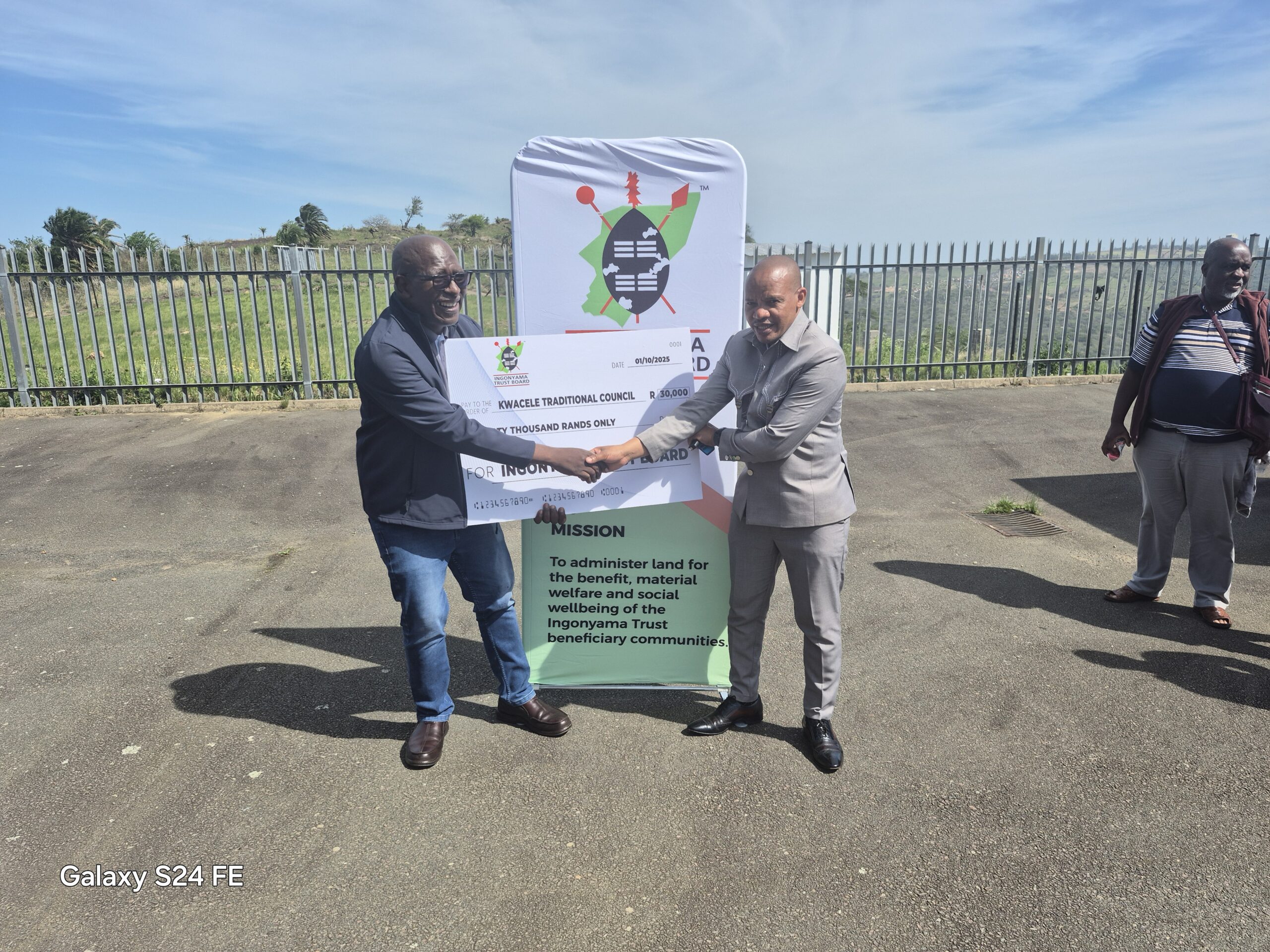 Ingonyama Trust Board Donates R30,000 to KwaCele Traditional Council During Career Exhibition